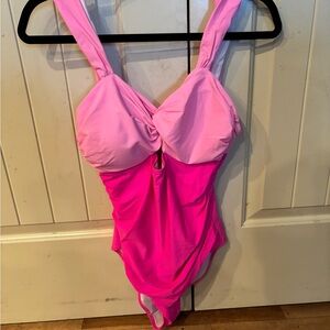 Pink One Piece Swimsuit